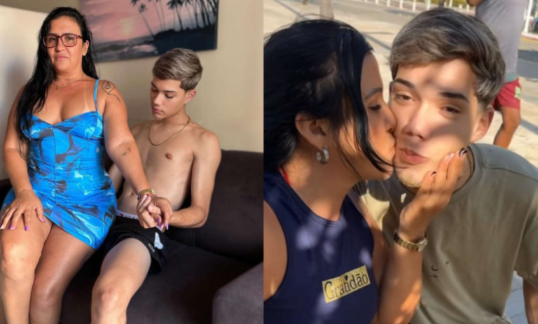Mulher de 45 anos causa polêmica ao assumir romance com jovem de 18: “Prefiro os mucilon”