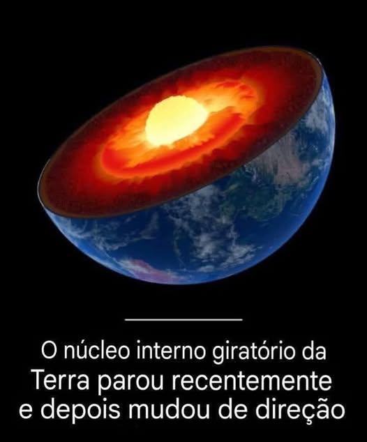 🜨 O Núcleo Interno da Terra Está Desacelerando, e Cientistas Alertam: Isso Pode Afetar o Campo Magnético do Planeta