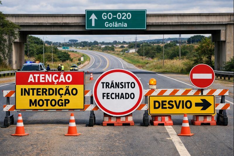 🚨 GO-020 será fechada e terá trânsito exclusivo para público do MotoGP