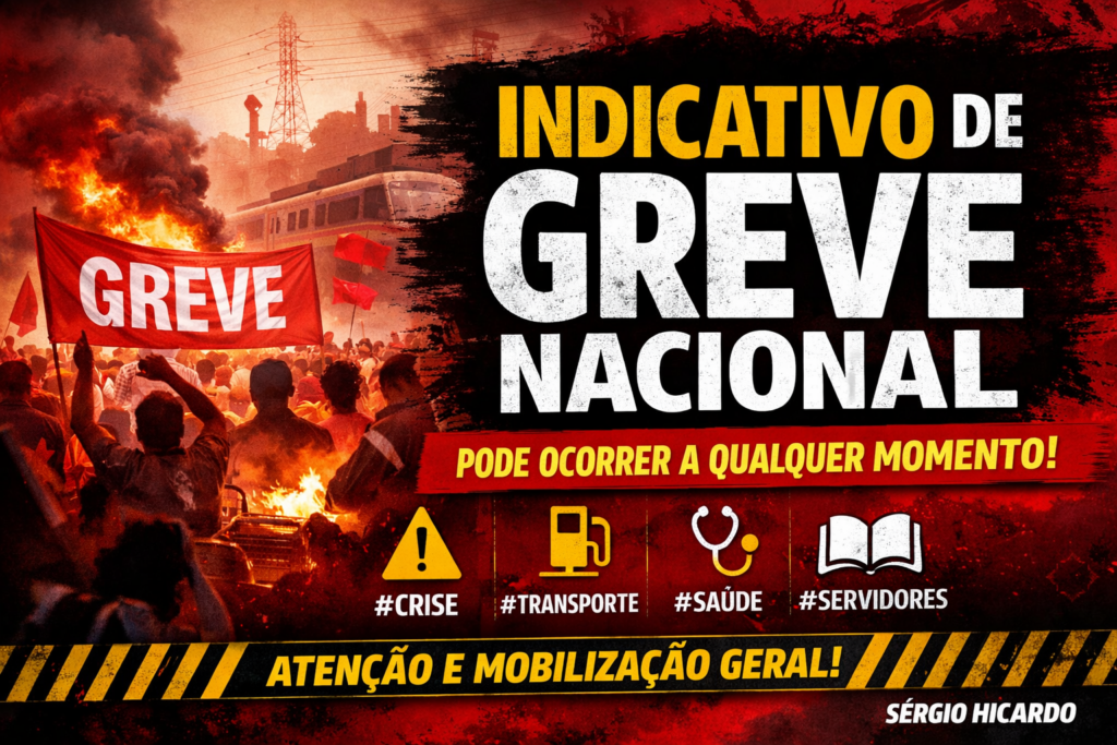 Existe indicativo real de greve nacional, podendo ocorrer a qualquer momento