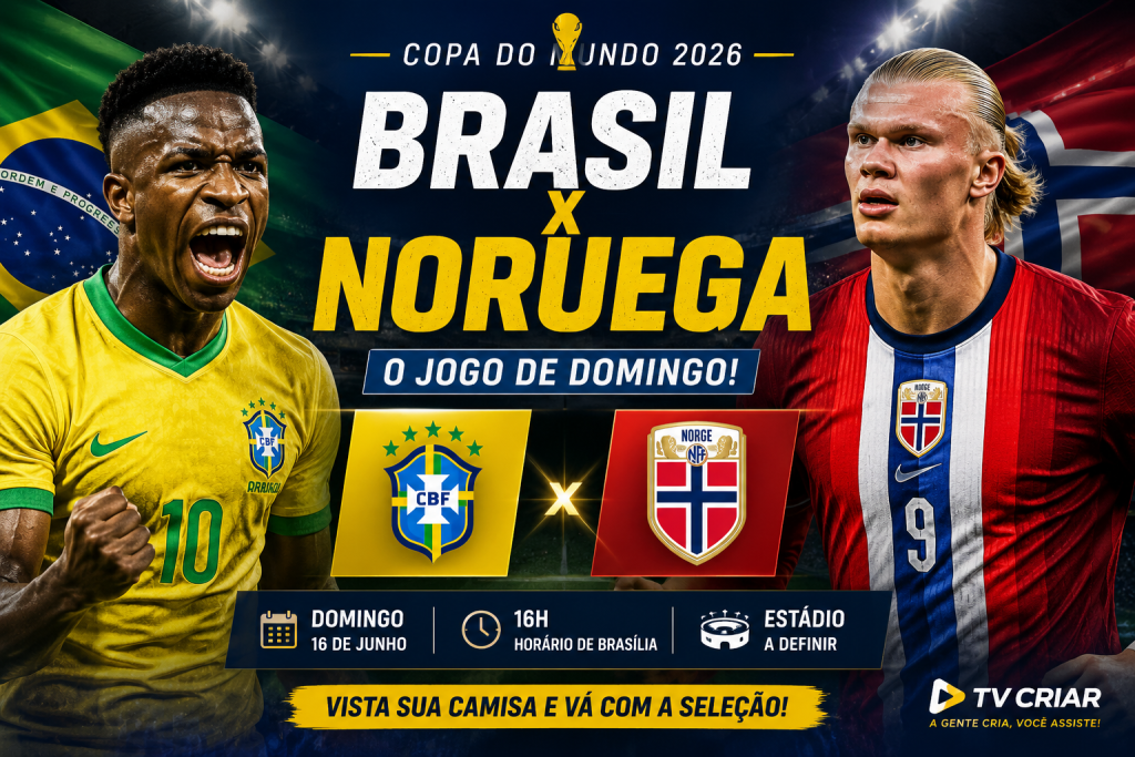Brasil encara a Noruega em duelo decisivo neste domingo pela Copa do Mundo