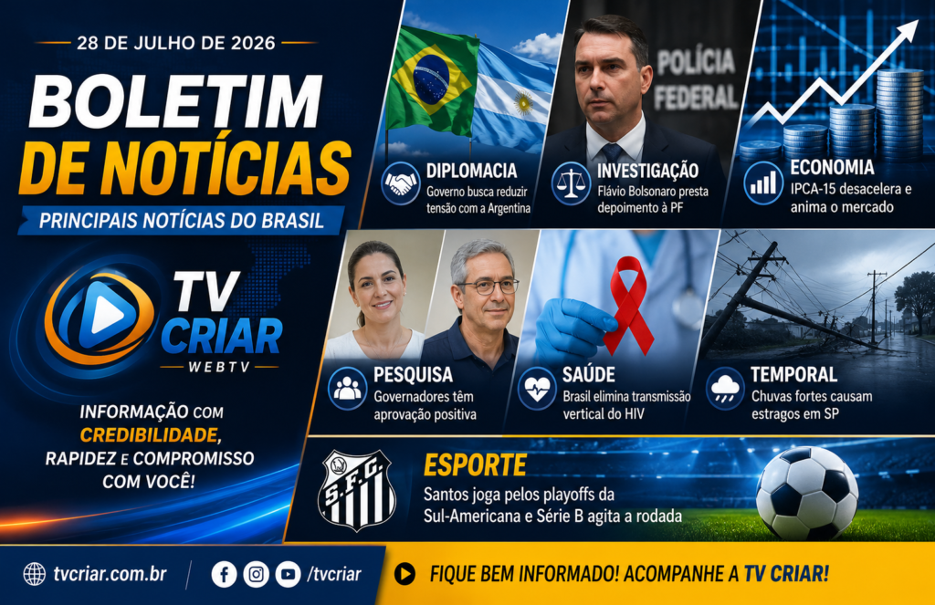 📰 BOLETIM JORNALÍSTICO – TV CRIAR