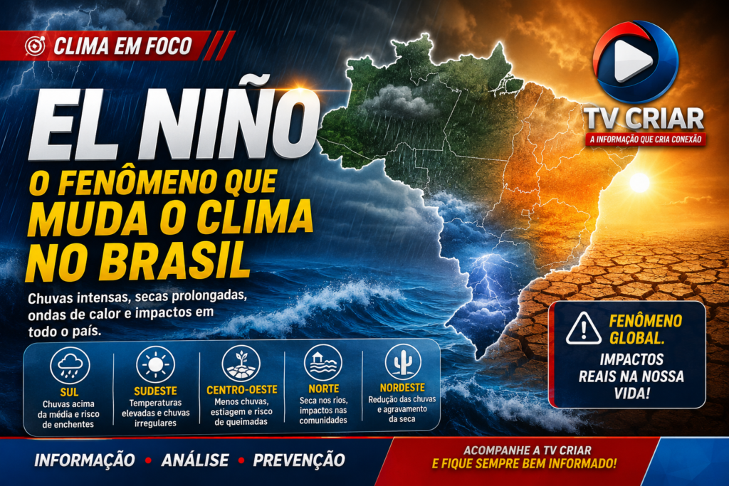 El Niño: entenda como o fenômeno altera o clima e impacta cada região do Brasil