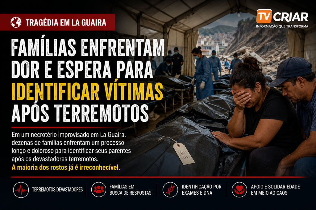Famílias enfrentam dor e espera para identificar vítimas após terremotos