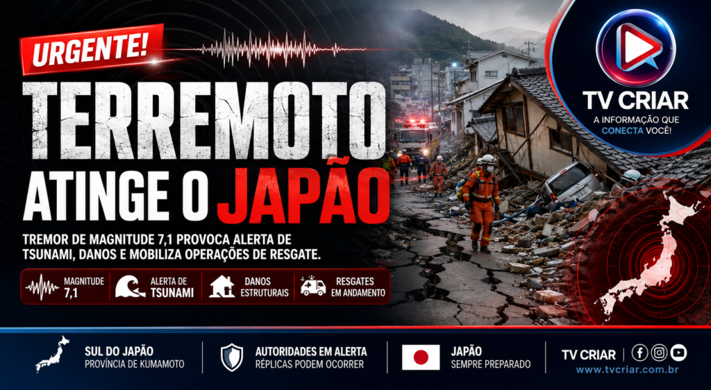 Terremoto de magnitude 7,1 atinge o Japão e mobiliza autoridades