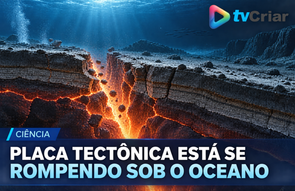 Cientistas identificam placa tectônica se rompendo sob o Oceano Pacífico