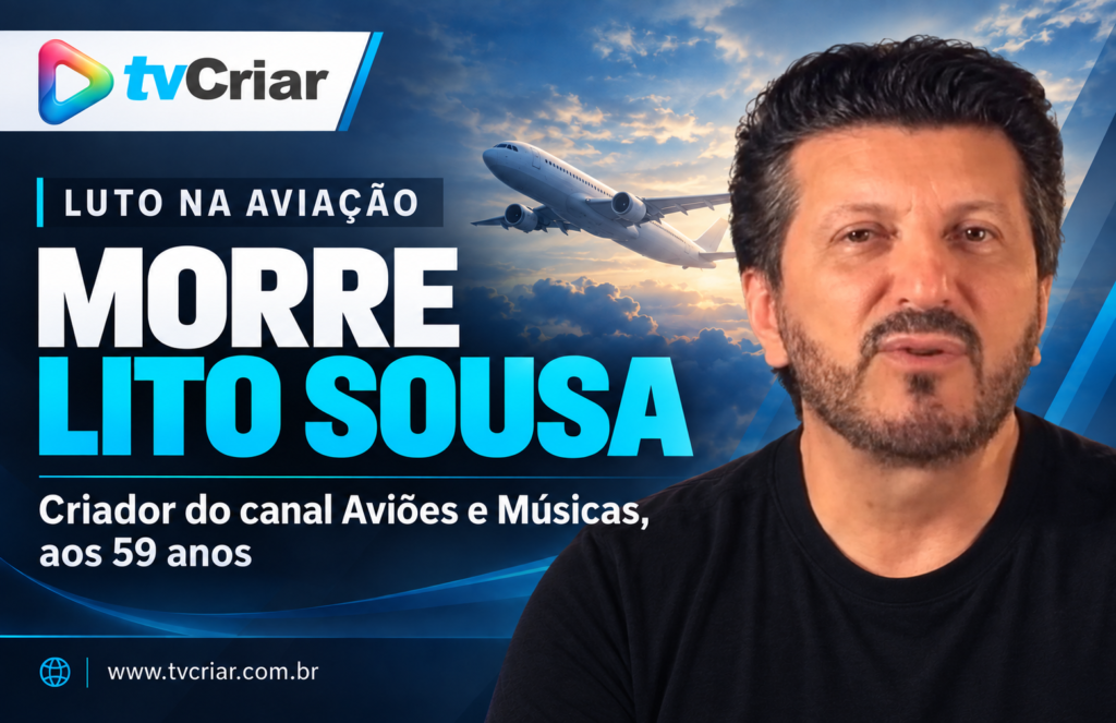 Morre Lito Sousa, especialista em aviação e dono do canal Aviões e Músicas, aos 59 anos